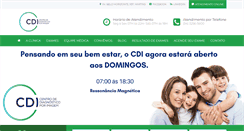 Desktop Screenshot of cdiimagem.com.br